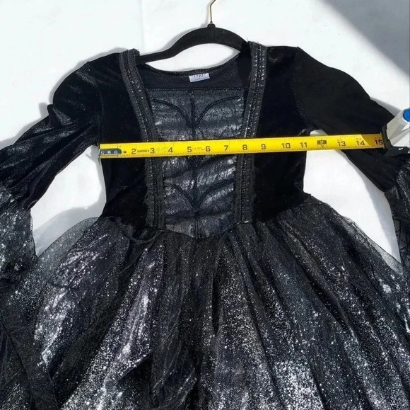 Spirit Costume Girls Dress Black and Silver Size Small - Picture 6 of 8